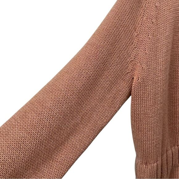 Vintage Guess Jeans Open Front Tan Cardigan Sweater in Size Large - Picture 6 of 8